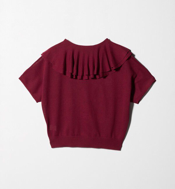 BEAUTY&YOUTH UNITED ARROWS「【WEB限定】フリルカラー ニットプルオーバー -ウォッシャブル-」|ニット・セーター|