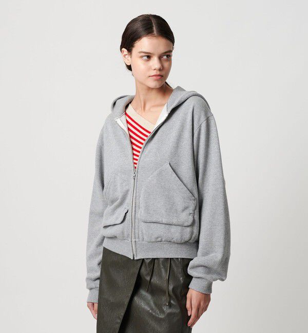 ATTISESSION「＜ATTISESSION＞ヴィンテージライク スウェット フーディー トップス」|パーカー|MD.GRAY