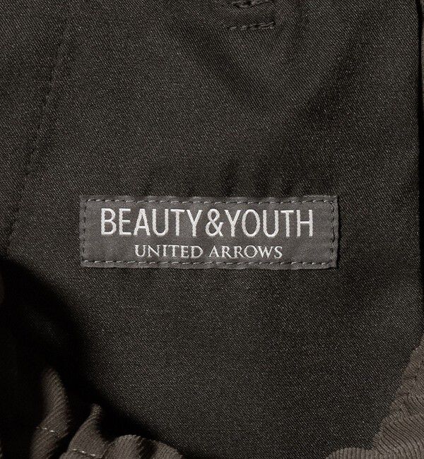BEAUTY&YOUTH UNITED ARROWS「トリコチン ポリエステル 1プリーツ テーパードパンツ NO.5 セットアップ対応」|チノ|