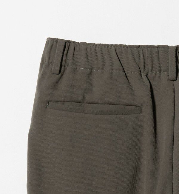 BEAUTY&YOUTH UNITED ARROWS「トリコチン ポリエステル 1プリーツ テーパードパンツ NO.5 セットアップ対応」|チノ|