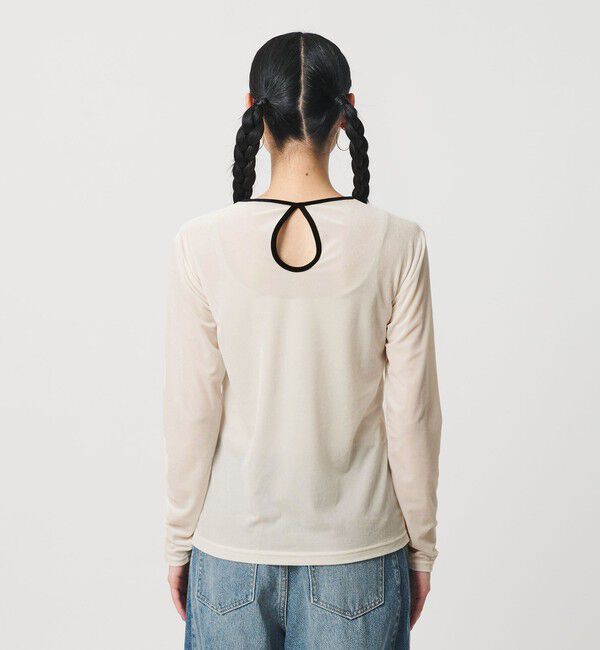 BEAUTY&YOUTH UNITED ARROWS「シアーベロア リンガーロングスリーブTシャツ」|Tシャツ・カットソー|