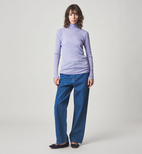 STEVEN ALAN「＜Steven Alan＞コットン シルク リブ タートルネック プルオーバー」|Tシャツ・カットソー|