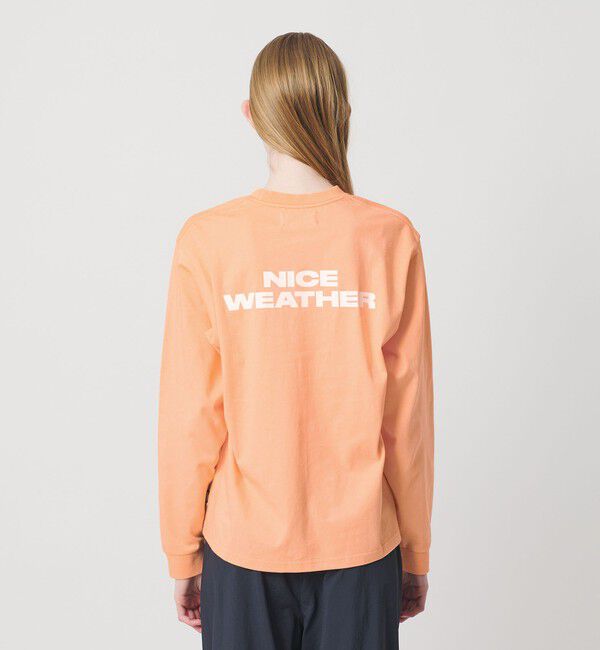 NICE WEATHER「＜NICE WEATHER＞ロゴ ロングスリーブTシャツ」|Tシャツ・カットソー|