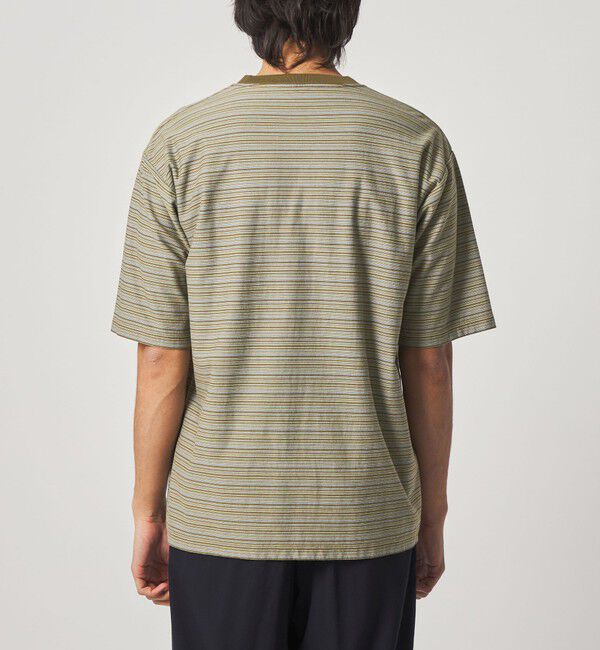 STEVEN ALAN「＜Steven Alan＞ オーガニックコットン マルチボーダー ショートスリーブ Tシャツ」|Tシャツ・カットソー|