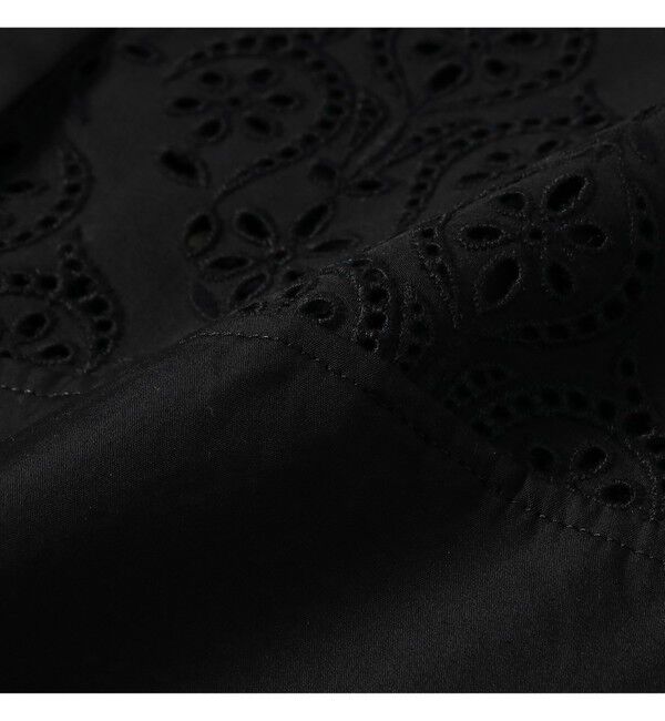 Demi-Luxe BEAMS 「TICCA / レース ハーフスリーブ シャツワンピース」|ワンピース|