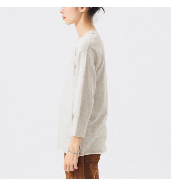 BEAMSBOY「【別注】Healthknit / BB ヘンリーネック Tシャツ ７分袖」|Tシャツ・カットソー|