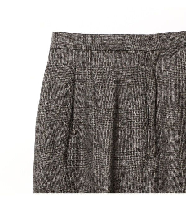 Demi-Luxe BEAMS 「ATON / ウール リネン チェック パンツ」|チノ|