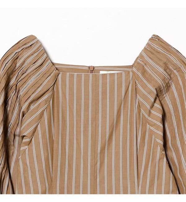 Demi-Luxe BEAMS 「ne Quittez pas / ポプリン タック ロングスリーブ ワンピース」|ワンピース|