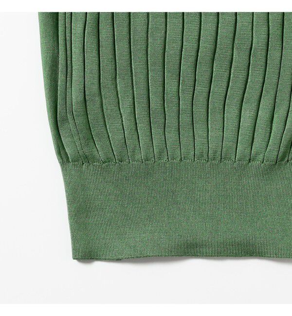 Demi-Luxe BEAMS 「【別注】SLOANE / 18ゲージ シルク リブ ハーフスリーブ」|ニット・セーター|