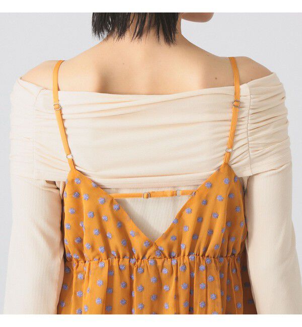 Ray BEAMS 「フラワー 刺繍 キャミ ワンピース」|ワンピース|