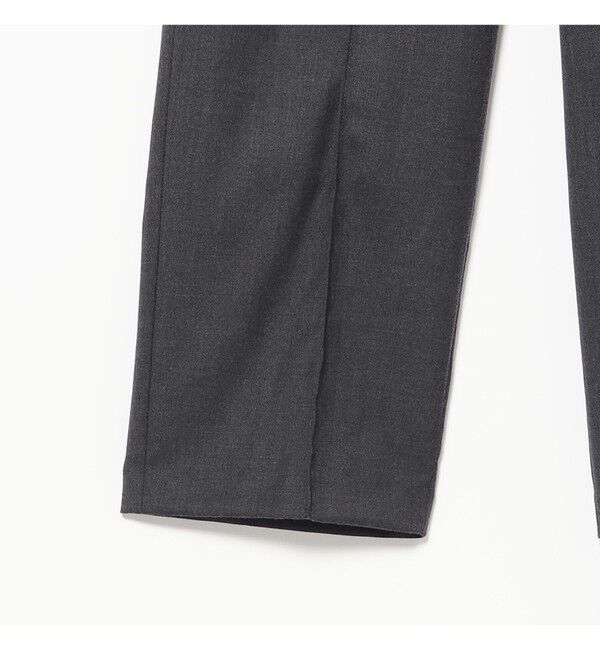 BEAMSBOY「ポリエステル ウール ツープリーツ ワイドパンツ」|チノ|