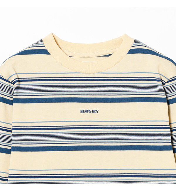 BEAMSBOY「ボーイ エンブロイダリー ボーダー ロングスリーブ Tシャツ」|Tシャツ・カットソー|