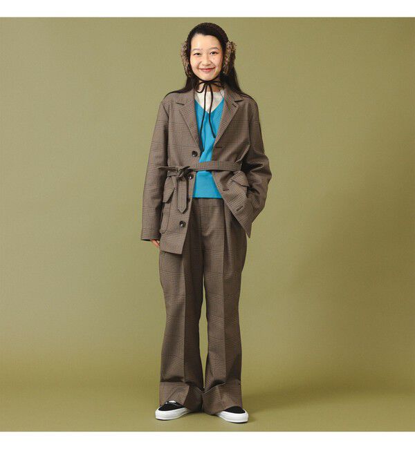 BEAMSBOY「チェック シューティング ジャケット」|テーラードジャケット|