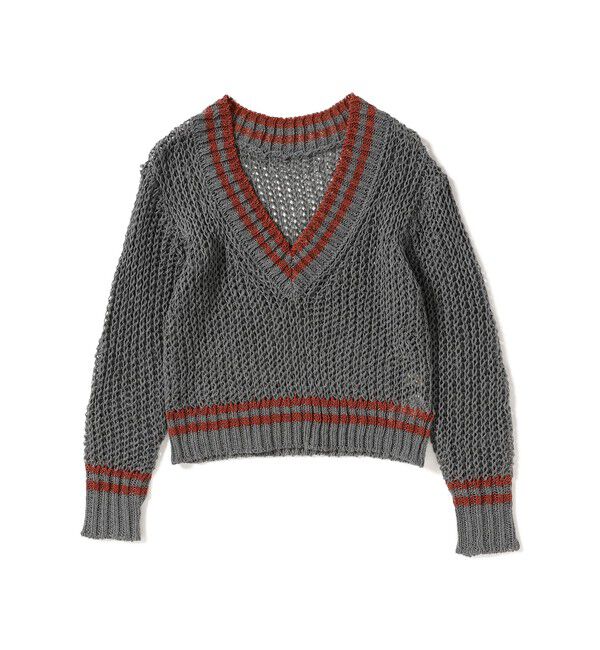 BEAMSBOY「Vネック ライン プルオーバー」|ニット・セーター|