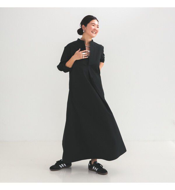 Demi-Luxe BEAMS 「コットンナイロン フレア シャツワンピース」|ワンピース|