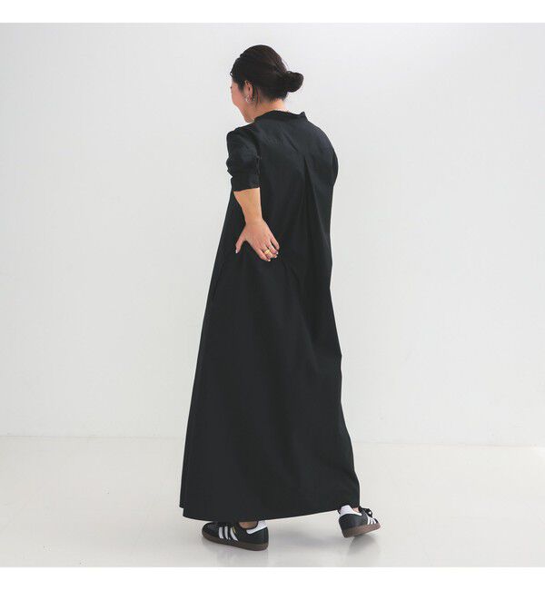 Demi-Luxe BEAMS 「コットンナイロン フレア シャツワンピース」|ワンピース|