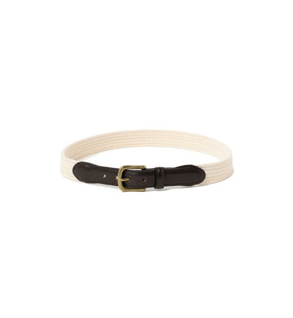 BEAMS PLUS「Leather Tab Cotton Belt」|ベルト|