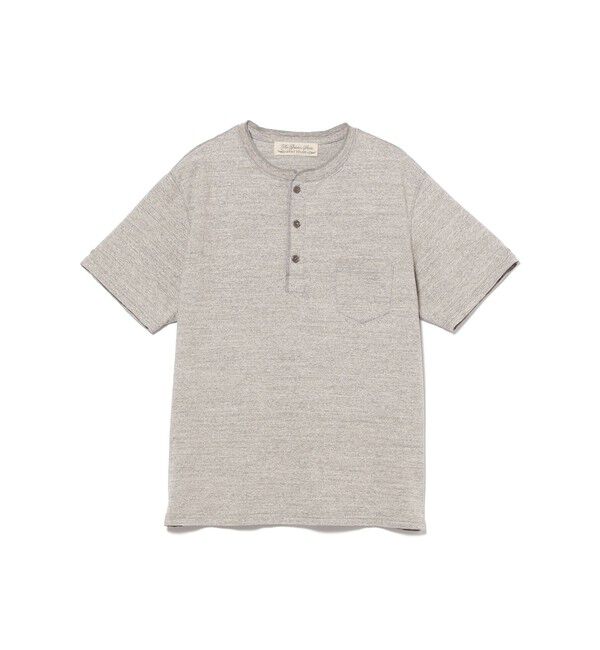 BEAMS PLUS「【別注】REMI RELIEF / Henley Neck Pocket T-shirt Heather Grey」|Tシャツ・カットソー|
