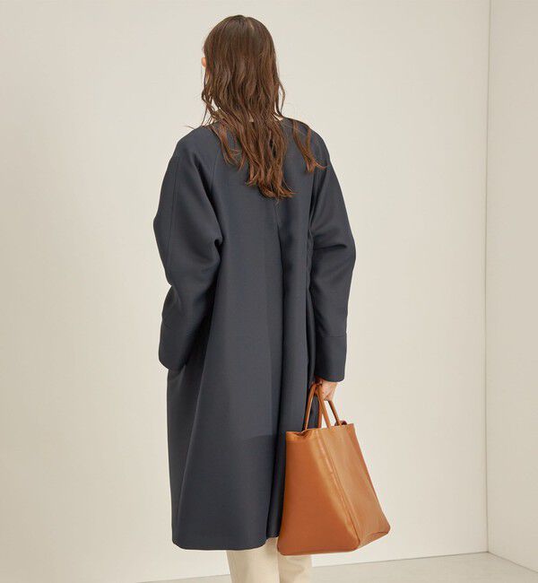 SHIPS for women「トリプルクロス ノーカラー コート◇」|ノーカラーコート|