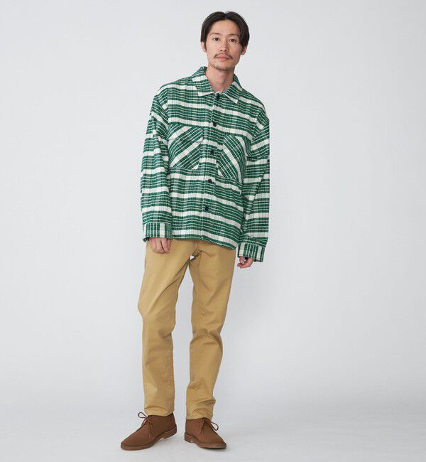 SHIPS「【WEB限定】SHIPS: モール チェック ダブルポケット CPO シャツ ジャケット」|ミリタリージャケット|