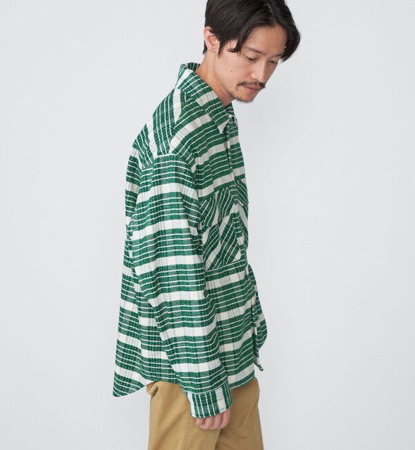 SHIPS「【WEB限定】SHIPS: モール チェック ダブルポケット CPO シャツ ジャケット」|ミリタリージャケット|