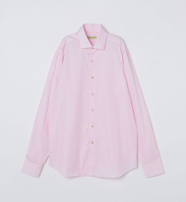 SHIPS「MARCEL LASSANCE: WIDE COTTON POPLIN CHECK SHIRT」|シャツ・ブラウス|ライトピンク
