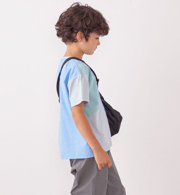 SHIPS any「SHIPS any: パッチワーク デザイン Tシャツ<KIDS>◇」|Tシャツ・カットソー|