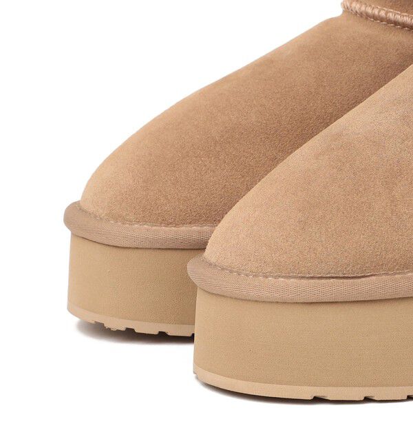 SHIPS any「EMU: PLATFORM MICRO ムートン ブーツ」|ショートブーツ|