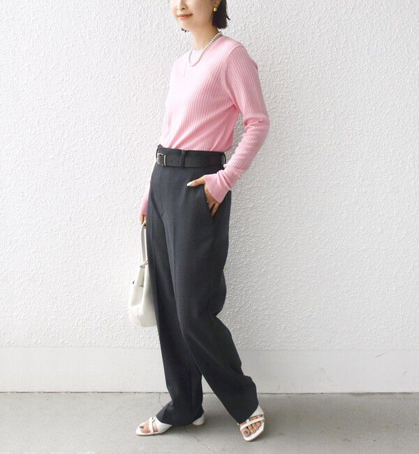 SHIPS for women「SHIPS Primary Navy Label:シルク カシミヤ プルオーバー 2」|ニット・セーター|