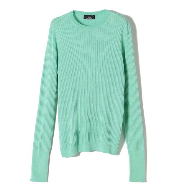 SHIPS for women「SHIPS Primary Navy Label:シルク カシミヤ プルオーバー 2」|ニット・セーター|ミント