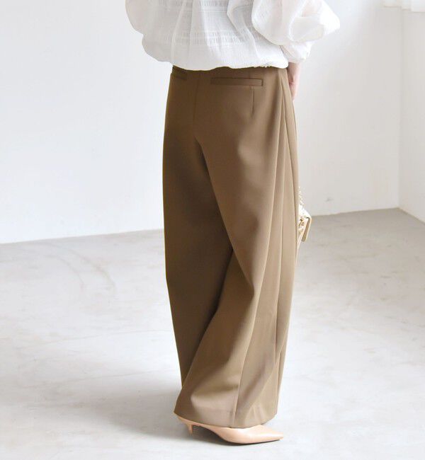 quaranciel「quaranciel:〈洗濯機可能〉ダンボール サイド タック ワイド パンツ」|その他|