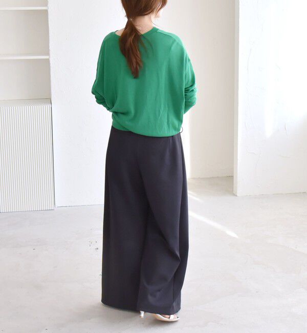 quaranciel「quaranciel:〈洗濯機可能〉ダンボール サイド タック ワイド パンツ」|その他|