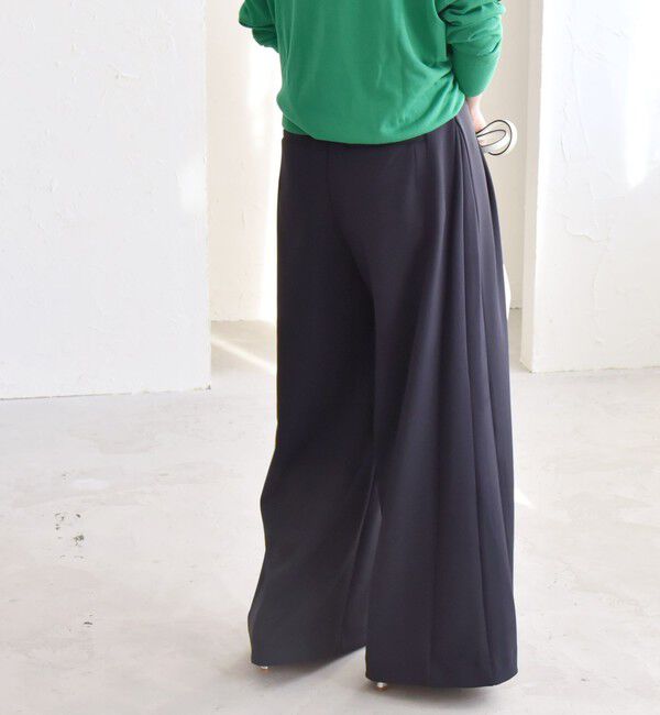 quaranciel「quaranciel:〈洗濯機可能〉ダンボール サイド タック ワイド パンツ」|その他|