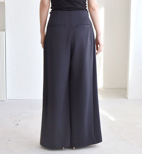 quaranciel「quaranciel:〈洗濯機可能〉ダンボール サイド タック ワイド パンツ」|その他|