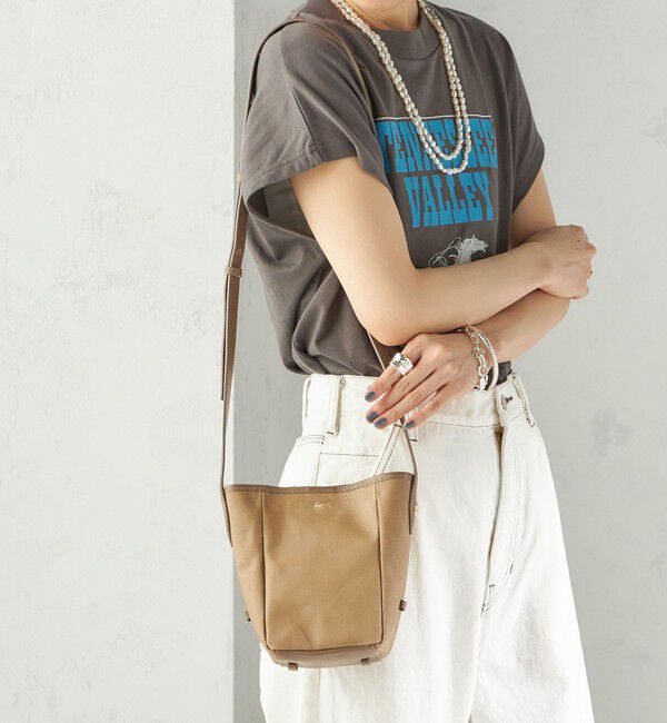 SHIPS for women「BEAURE: キャンバス ミニ バケツ バッグ」|ショルダー・メッセンジャー|ベージュ