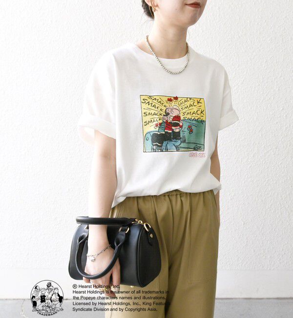SHIPS any「SHIPS any:〈洗濯機可能〉OLIVE OYL(TM) プリント TEE」|Tシャツ・カットソー|