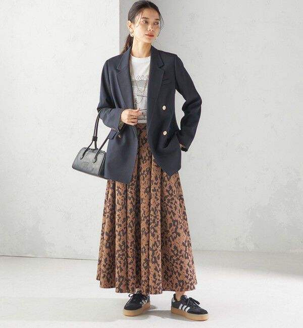 SHIPS for women「〈手洗い可能〉タフタ タック フレア スカート」|スカート|