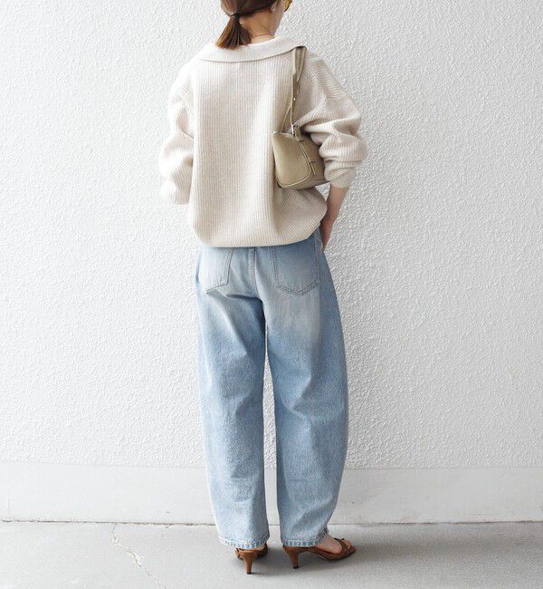 SHIPS any「SHIPS any:〈手洗い可能〉AQUA カシミヤ ミックス ポロ ニット」|ニット・セーター|