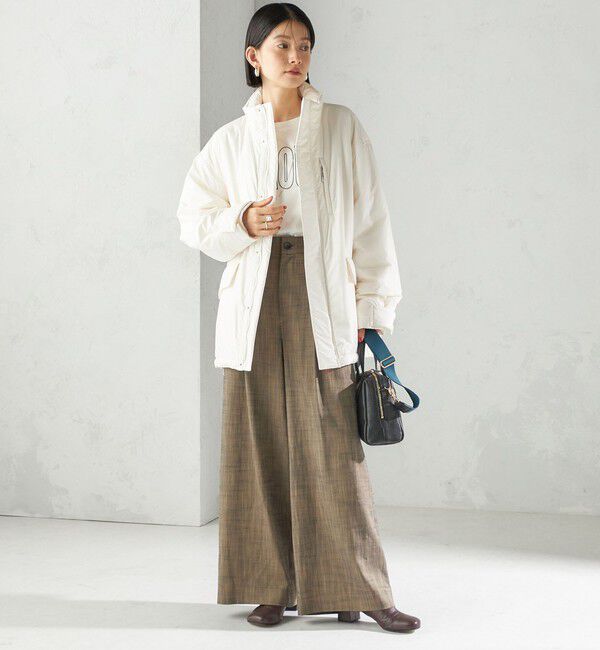 SHIPS for women「〈手洗い可能〉IMBOTEX 中綿 ミディ ジャケット」|その他|