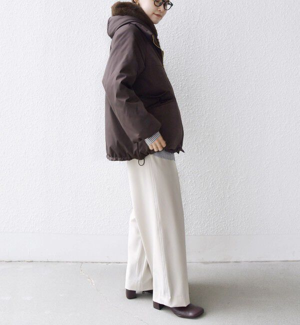 SHIPS for women「【WEB限定】2WAY フェイクファー 中綿 ブルゾン」|ブルゾン・スタジャン|