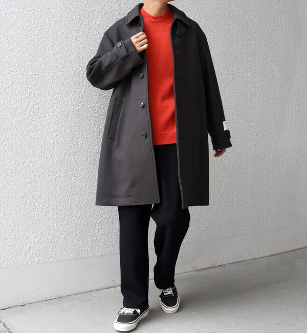 SHIPS any「SHIPS any: PURE WOOL MELTON ステンカラー コート 25AW◇」|ステンカラーコート|