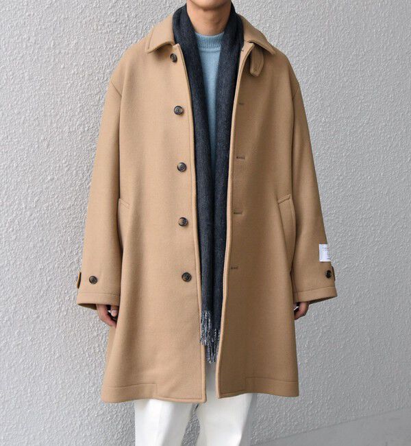 SHIPS any「SHIPS any: PURE WOOL MELTON ステンカラー コート 25AW◇」|ステンカラーコート|