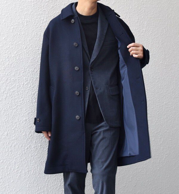 SHIPS any「SHIPS any: PURE WOOL MELTON ステンカラー コート 25AW◇」|ステンカラーコート|
