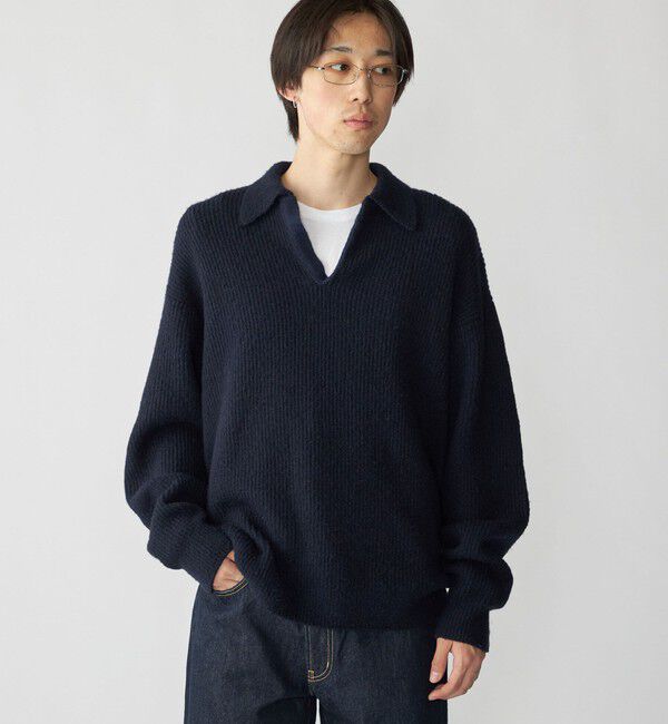 SHIPS「City Ambient Products: AZE スキッパー ポロシャツ」|ニット・セーター|