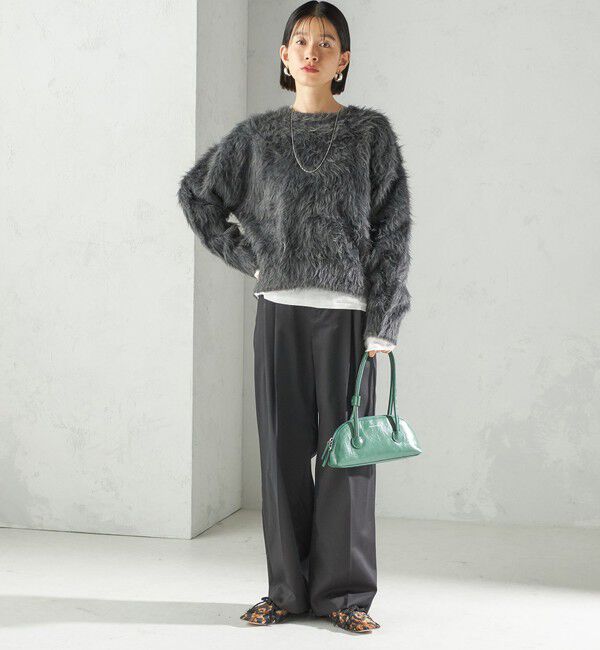 SHIPS for women「〈手洗い可能〉シャギー ファー クルーネック プルオーバー」|ニット・セーター|