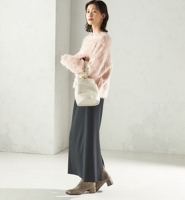 SHIPS for women「〈手洗い可能〉シャギー ファー クルーネック プルオーバー」|ニット・セーター|