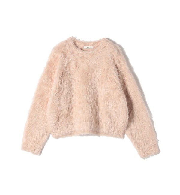 SHIPS for women「〈手洗い可能〉シャギー ファー クルーネック プルオーバー」|ニット・セーター|