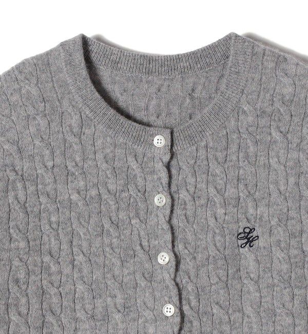 SHIPS for women「カシミヤ 細 ケーブル クルーネック カーディガン」|カーディガン|