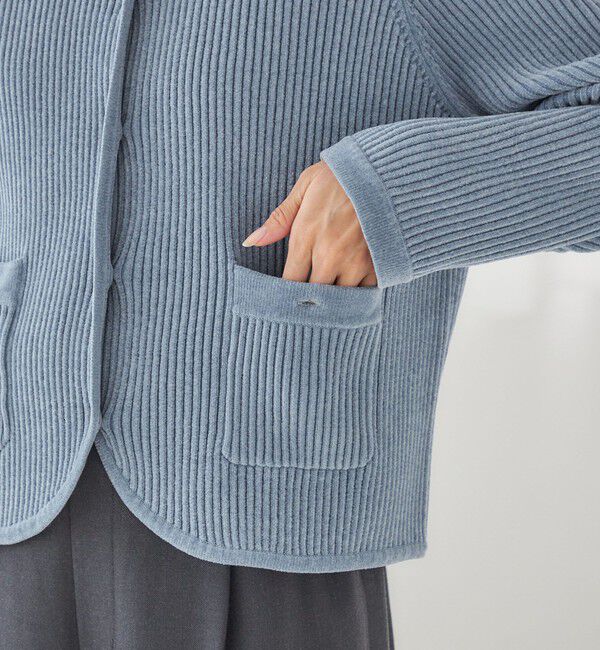 SHIPS for women「〈手洗い可能〉モール リブ クルーネック カーディガン」|カーディガン|