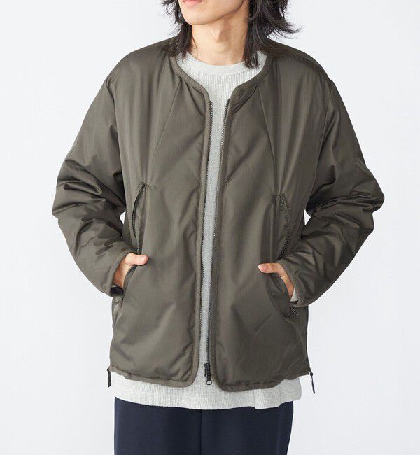 SHIPS「【SHIPS別注】WILDTHINGS&times;TAION: ダウン カーディガン」|カーディガン|ダークグレー